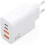Aisens Cargador GaN 32W con 2x USB-C PD 3.0 y 2x USB-A, Blanco